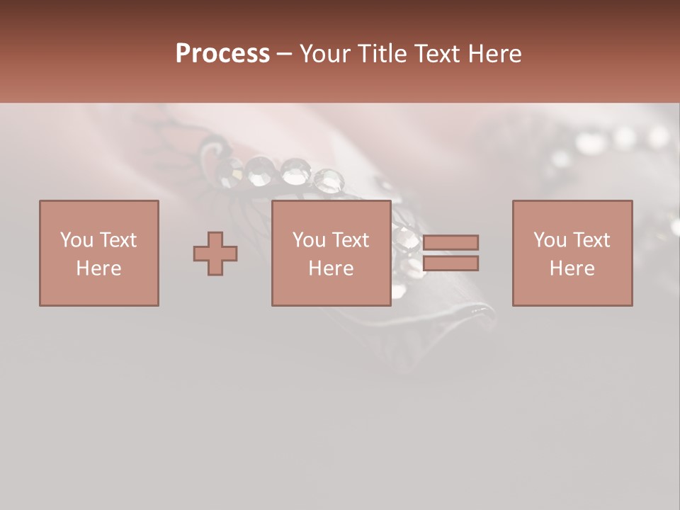 A Woman's Nails With A Design On It PowerPoint Template