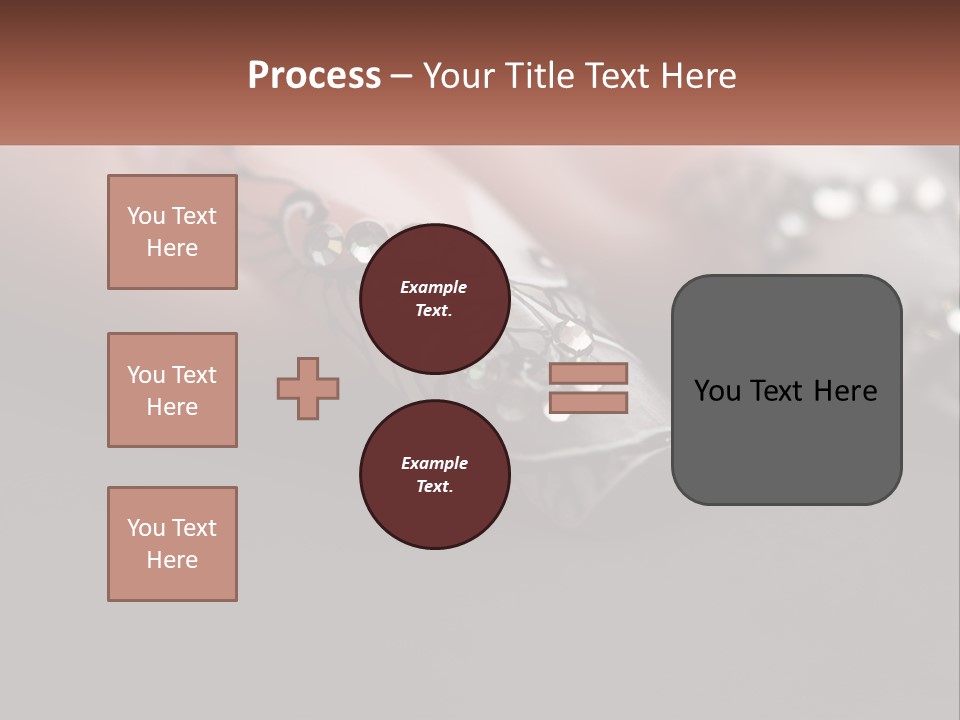 A Woman's Nails With A Design On It PowerPoint Template