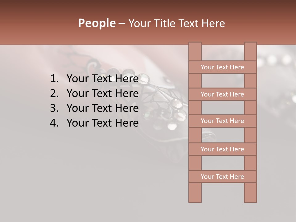 A Woman's Nails With A Design On It PowerPoint Template