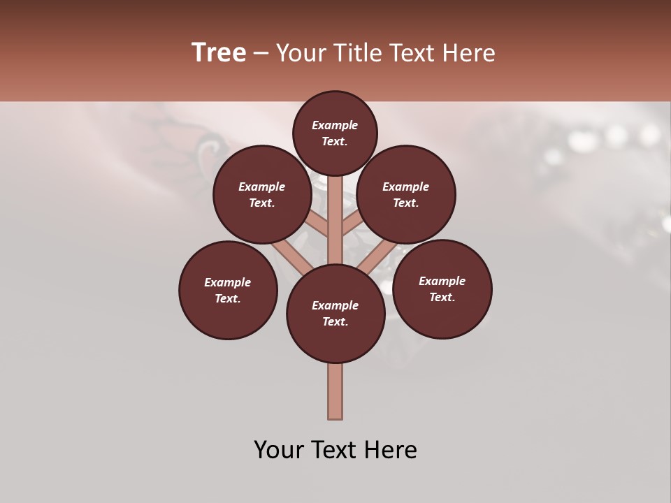 A Woman's Nails With A Design On It PowerPoint Template