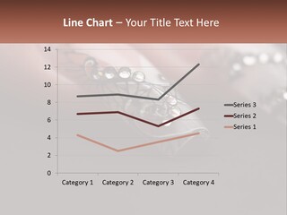A Woman's Nails With A Design On It PowerPoint Template