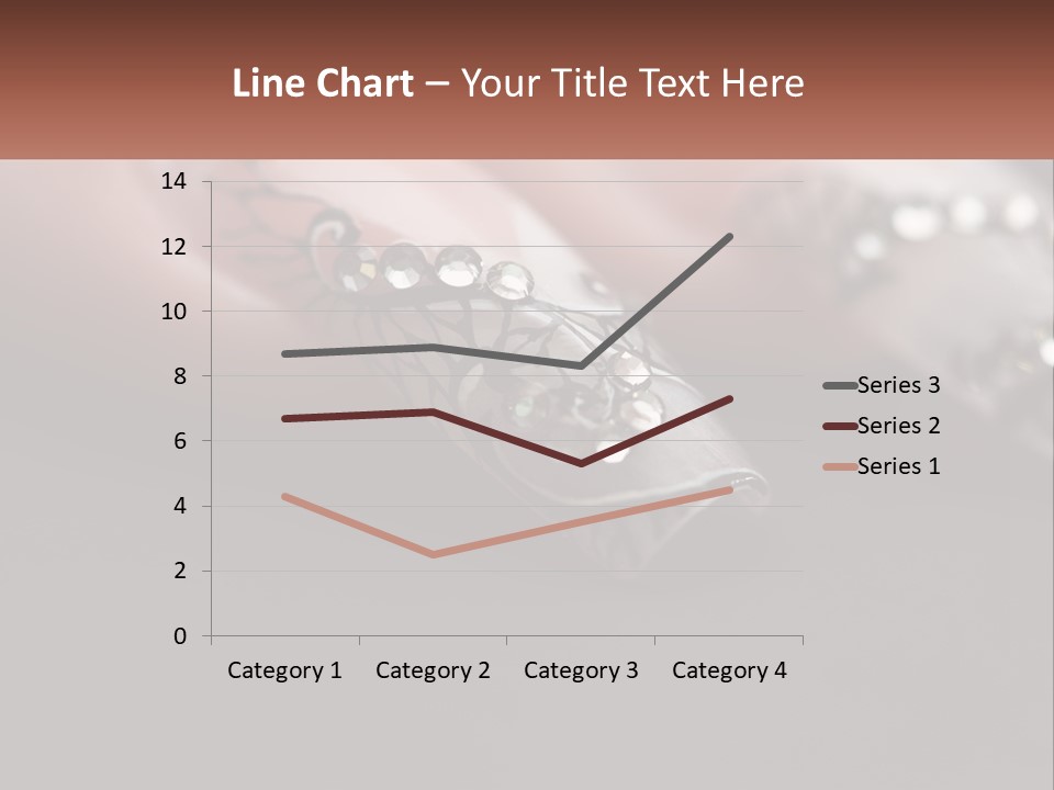 A Woman's Nails With A Design On It PowerPoint Template