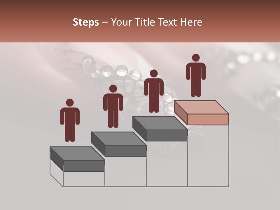 A Woman's Nails With A Design On It PowerPoint Template