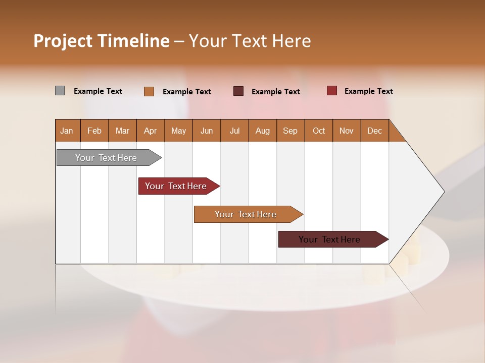 A Woman Holding A Tray Of Cheese With Swiss Flags On It PowerPoint Template