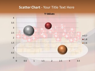 A Woman Holding A Tray Of Cheese With Swiss Flags On It PowerPoint Template