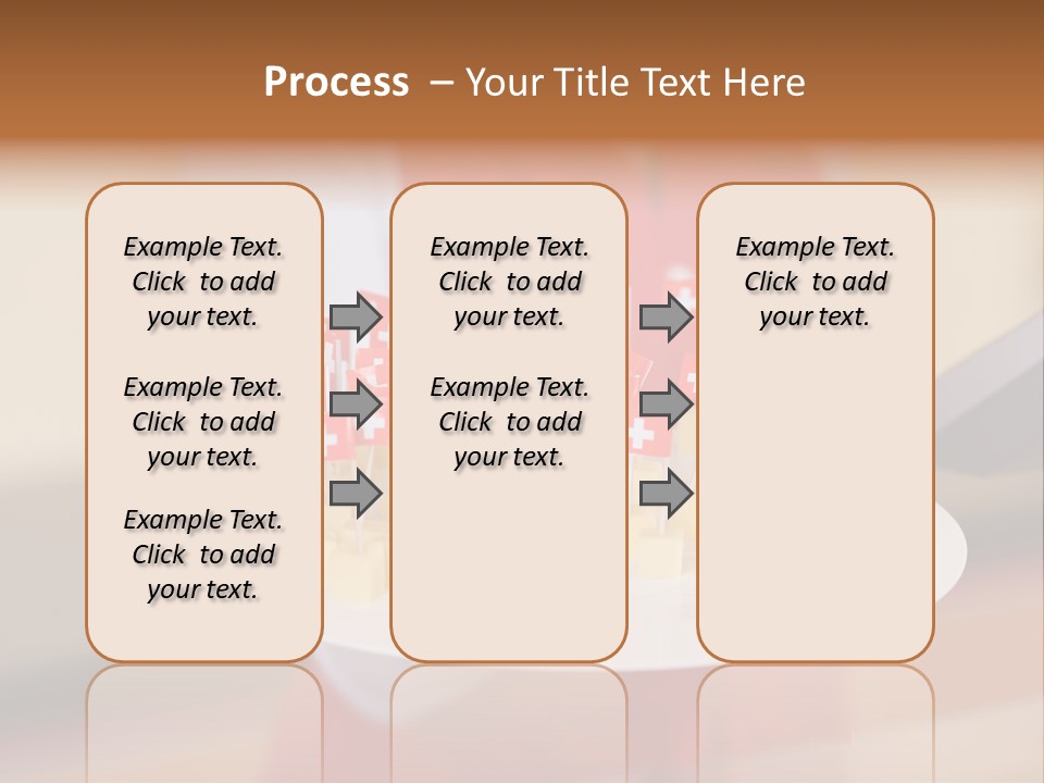 A Woman Holding A Tray Of Cheese With Swiss Flags On It PowerPoint Template
