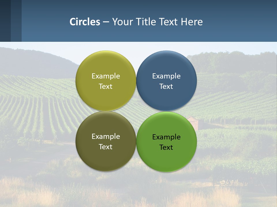 A Farm Field With A House In The Middle Of It PowerPoint Template