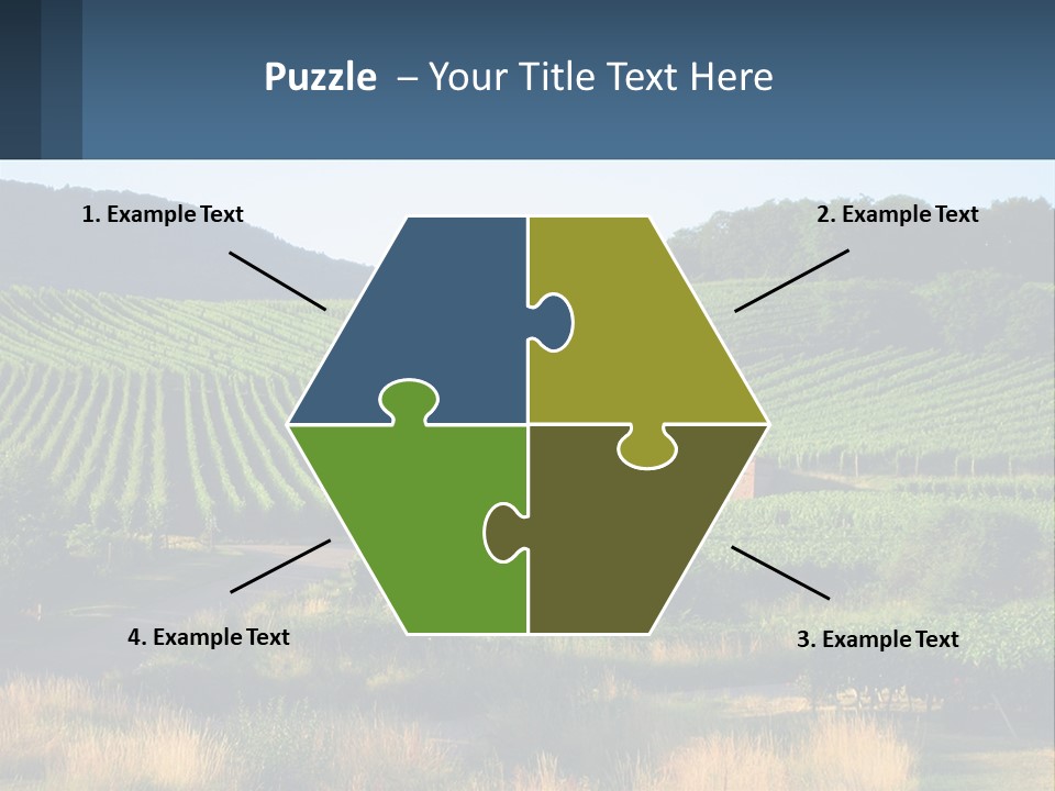 A Farm Field With A House In The Middle Of It PowerPoint Template