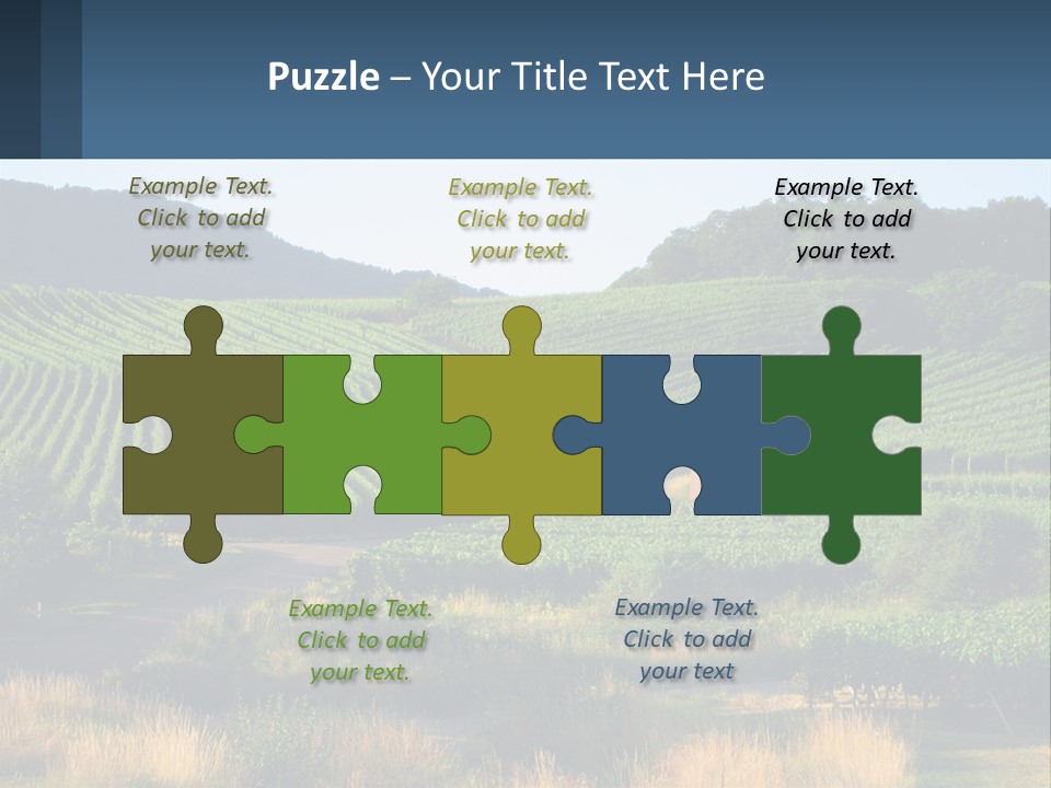 A Farm Field With A House In The Middle Of It PowerPoint Template