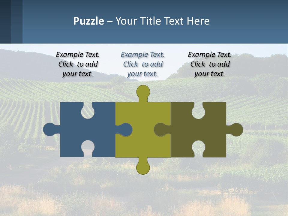 A Farm Field With A House In The Middle Of It PowerPoint Template