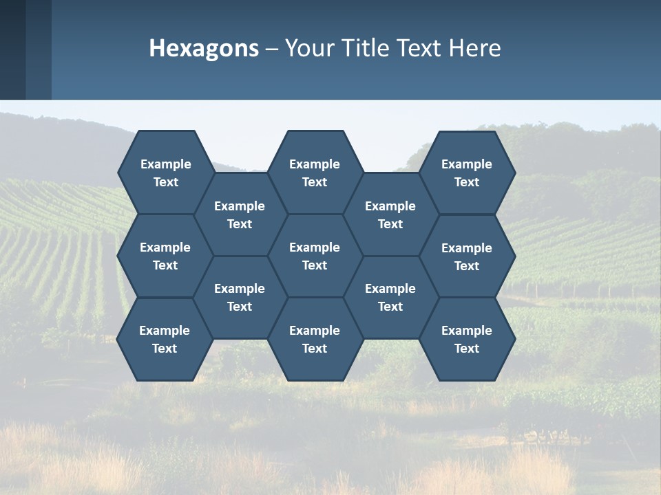 A Farm Field With A House In The Middle Of It PowerPoint Template