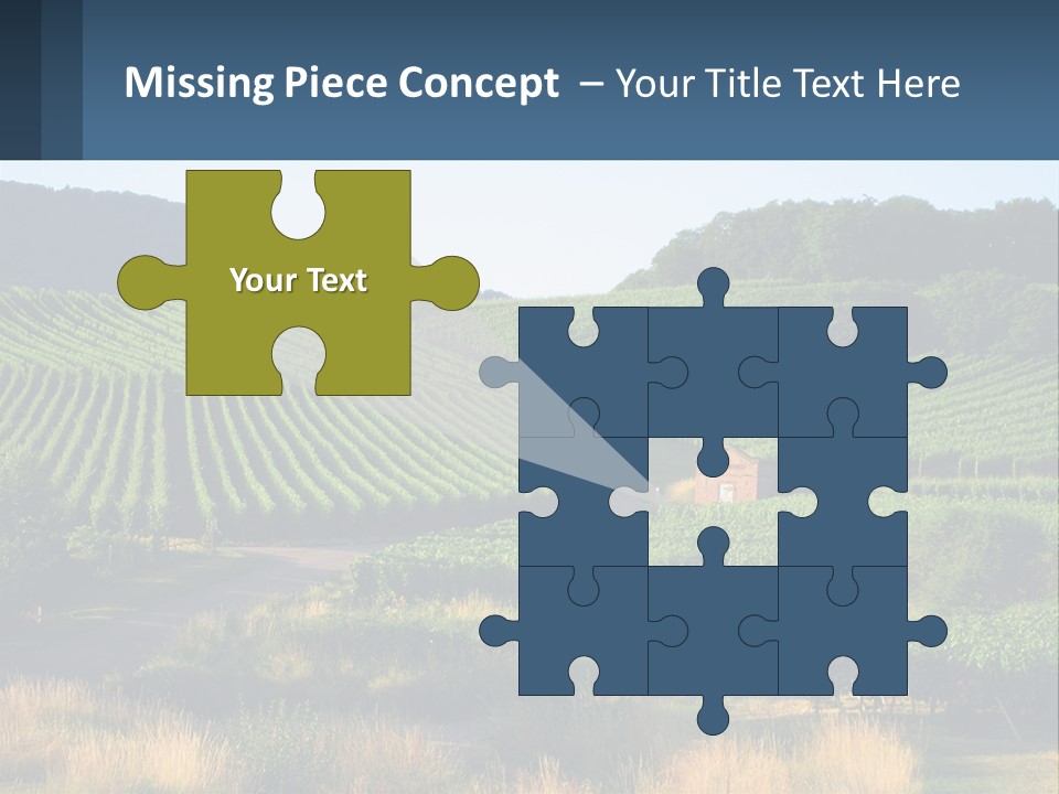 A Farm Field With A House In The Middle Of It PowerPoint Template