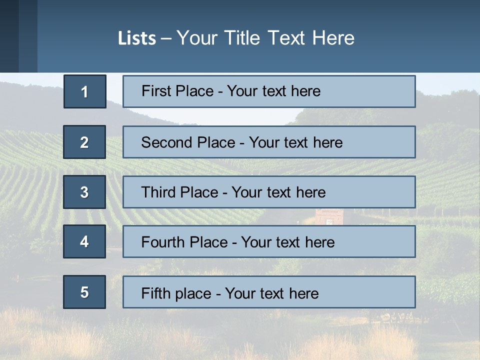 A Farm Field With A House In The Middle Of It PowerPoint Template