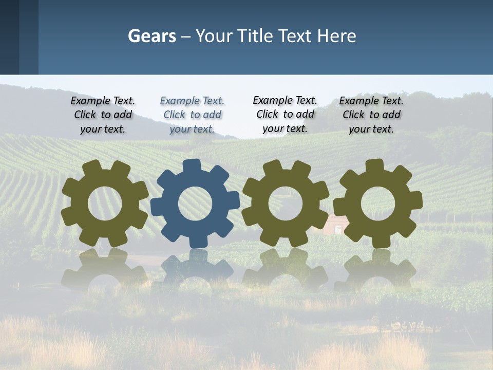 A Farm Field With A House In The Middle Of It PowerPoint Template