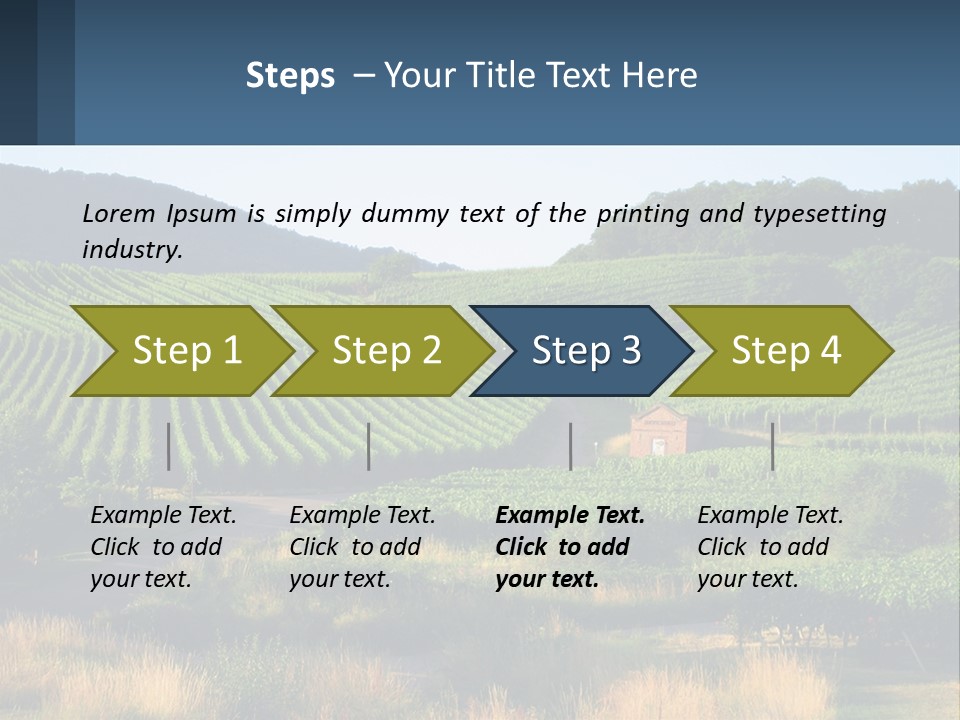 A Farm Field With A House In The Middle Of It PowerPoint Template