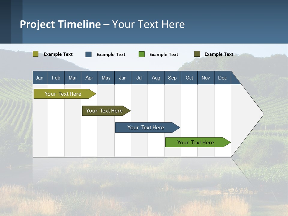 A Farm Field With A House In The Middle Of It PowerPoint Template
