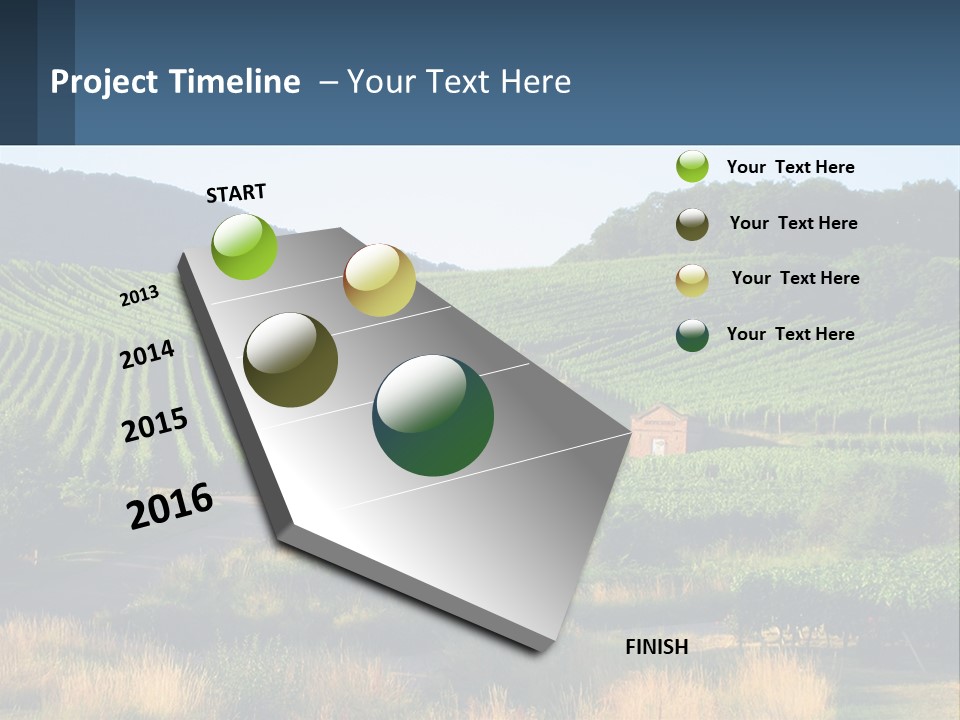 A Farm Field With A House In The Middle Of It PowerPoint Template