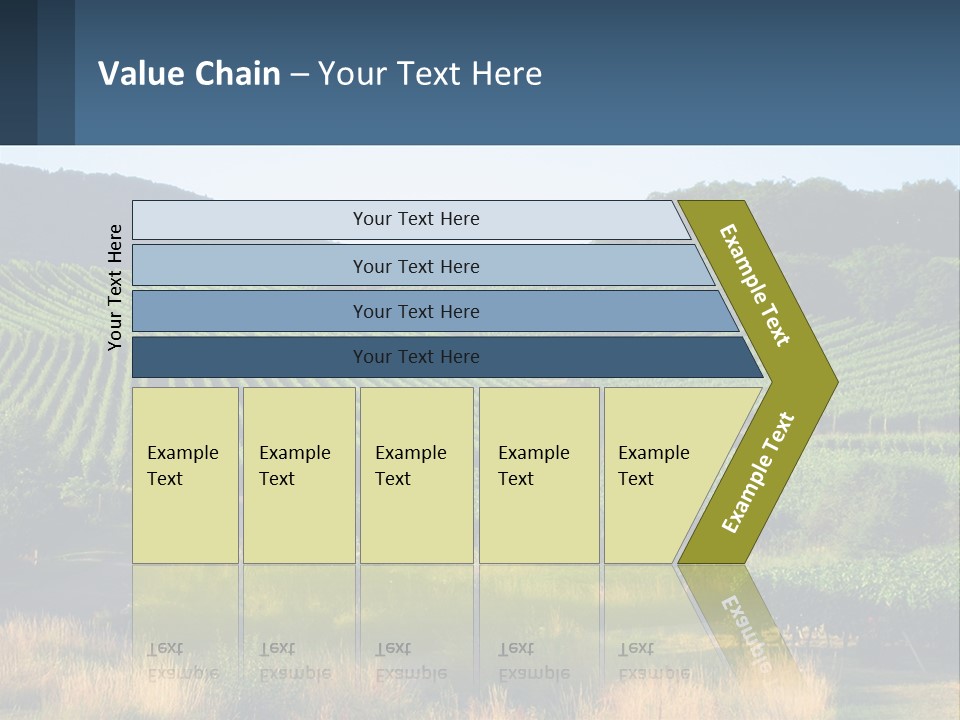 A Farm Field With A House In The Middle Of It PowerPoint Template