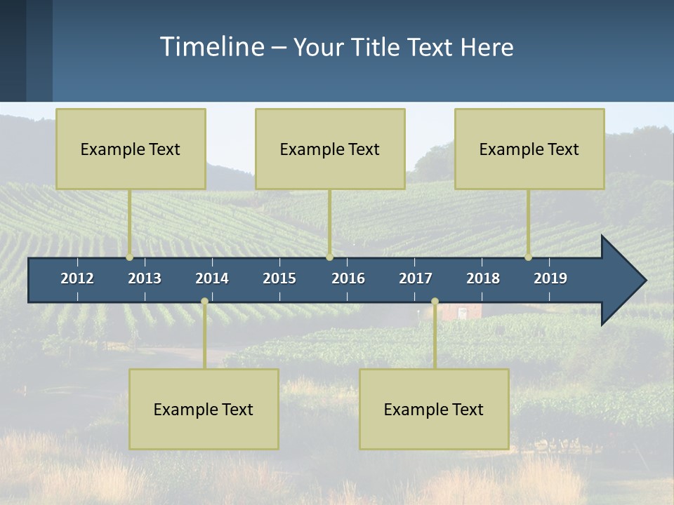 A Farm Field With A House In The Middle Of It PowerPoint Template