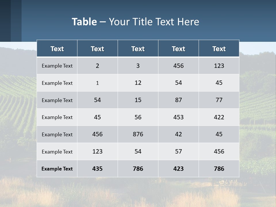 A Farm Field With A House In The Middle Of It PowerPoint Template