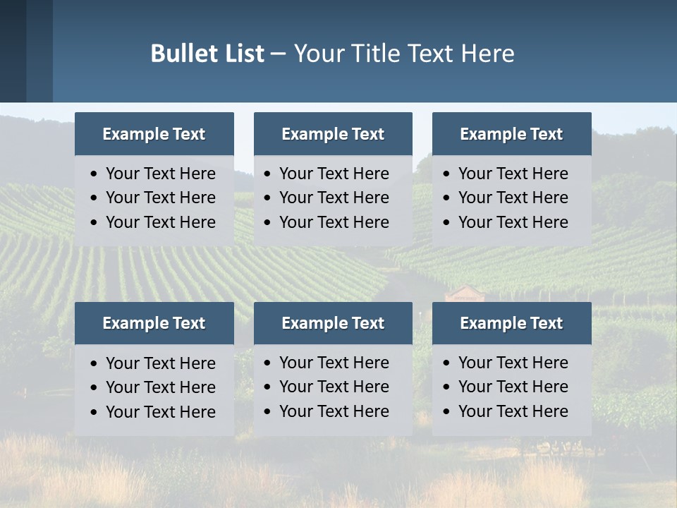 A Farm Field With A House In The Middle Of It PowerPoint Template