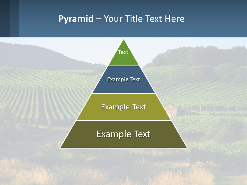 A Farm Field With A House In The Middle Of It PowerPoint Template