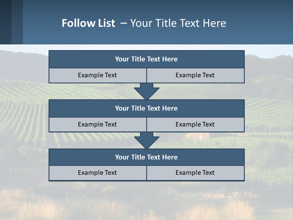 A Farm Field With A House In The Middle Of It PowerPoint Template