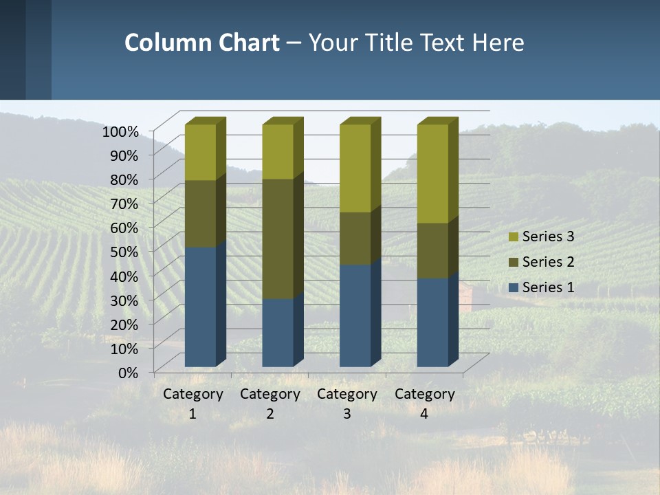 A Farm Field With A House In The Middle Of It PowerPoint Template