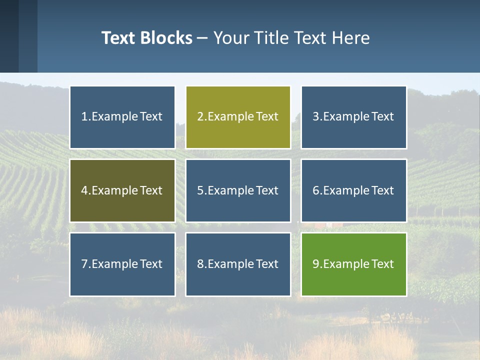A Farm Field With A House In The Middle Of It PowerPoint Template