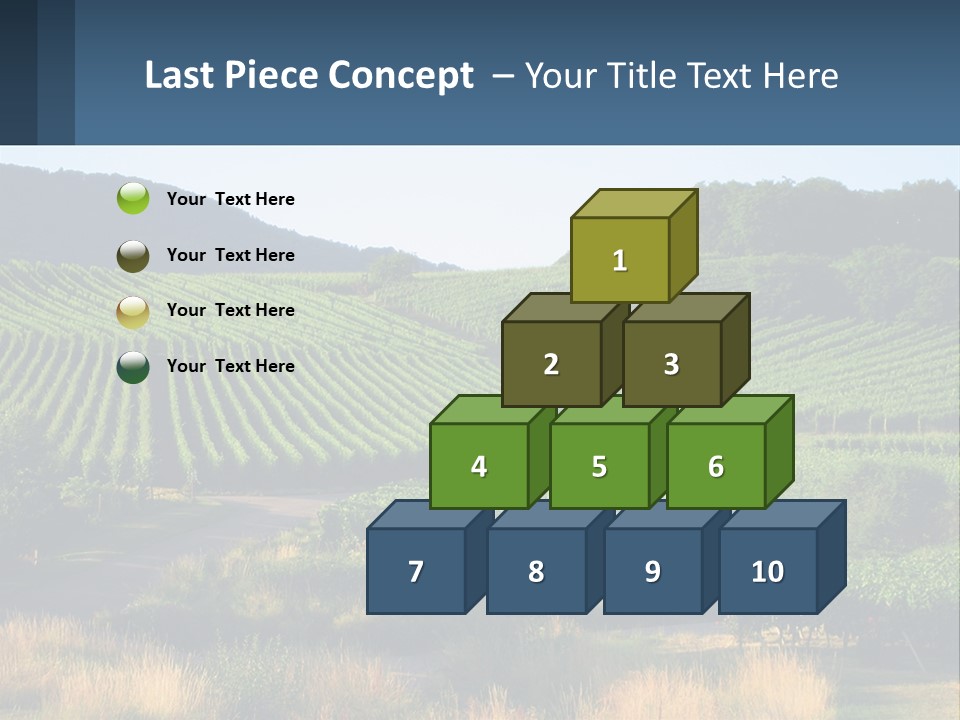 A Farm Field With A House In The Middle Of It PowerPoint Template