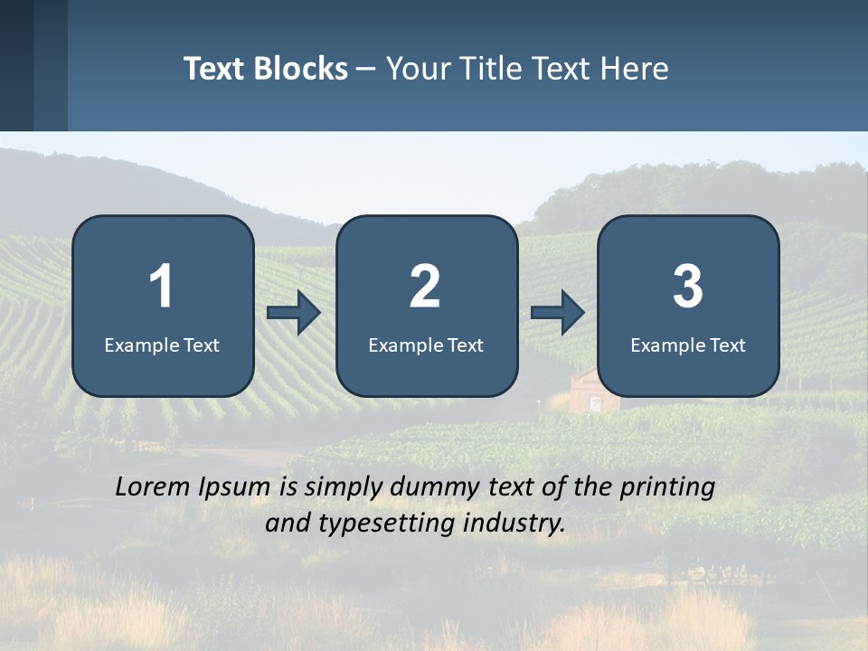 A Farm Field With A House In The Middle Of It PowerPoint Template