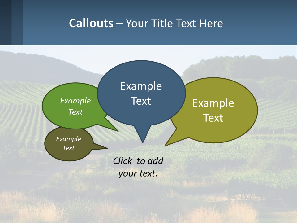 A Farm Field With A House In The Middle Of It PowerPoint Template