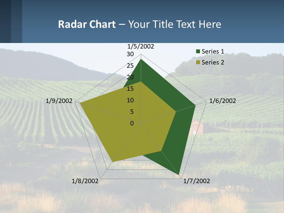 A Farm Field With A House In The Middle Of It PowerPoint Template