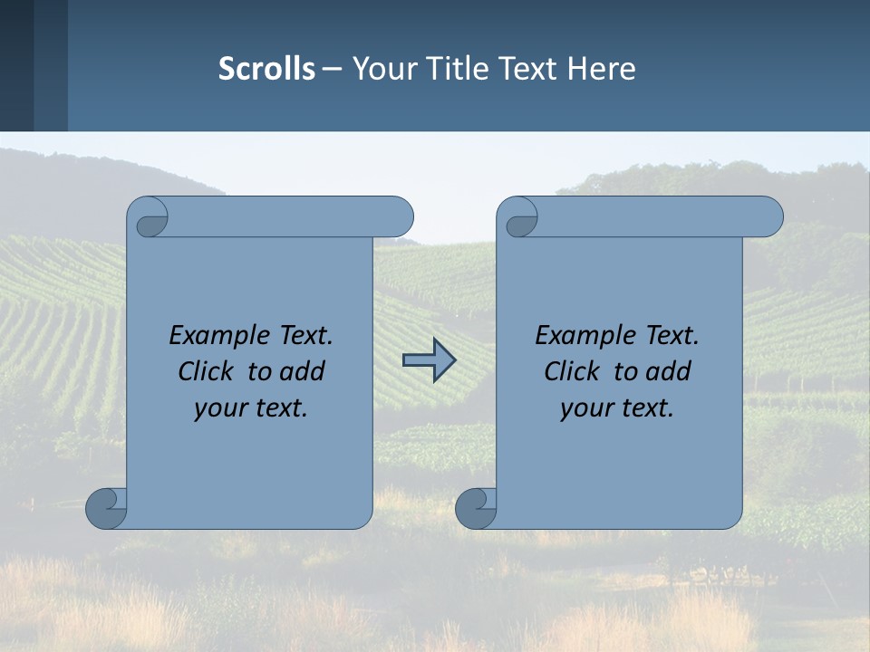 A Farm Field With A House In The Middle Of It PowerPoint Template