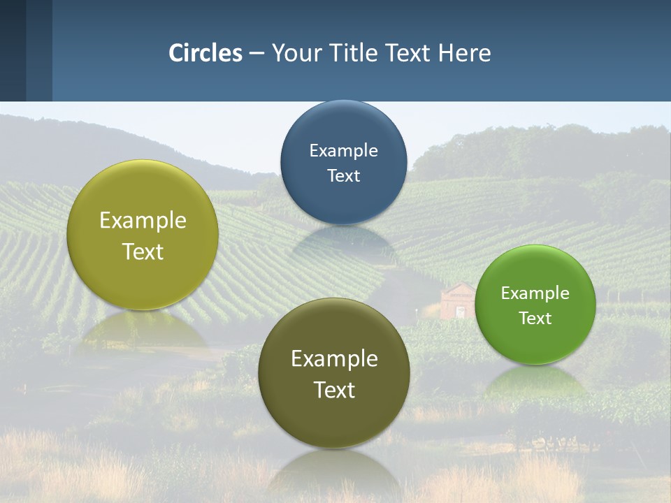 A Farm Field With A House In The Middle Of It PowerPoint Template