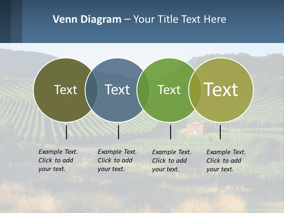 A Farm Field With A House In The Middle Of It PowerPoint Template