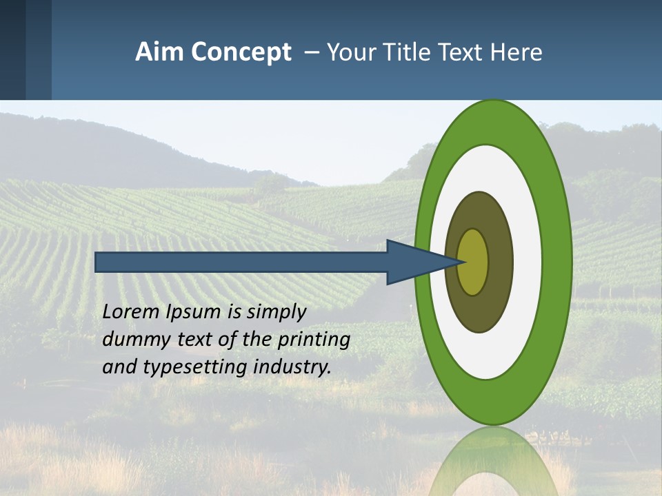 A Farm Field With A House In The Middle Of It PowerPoint Template