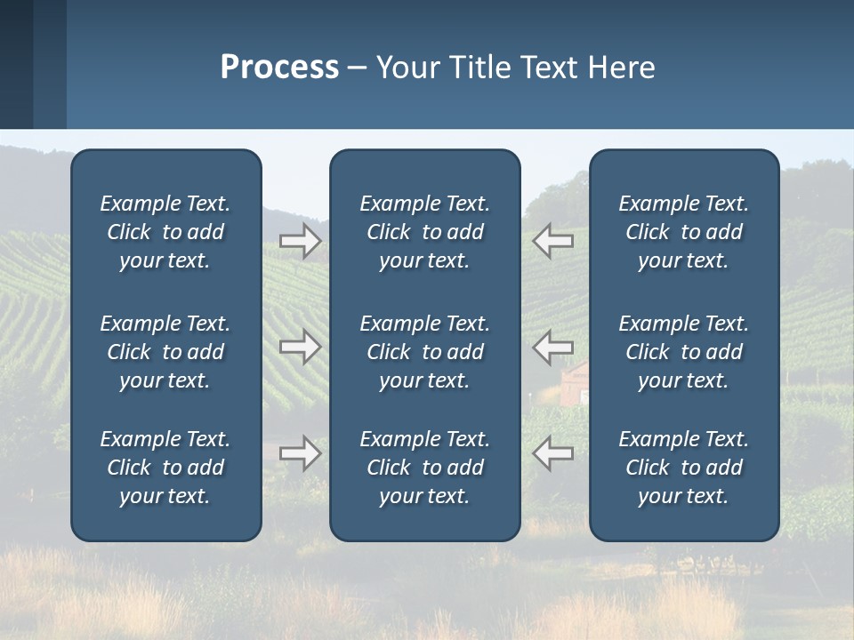 A Farm Field With A House In The Middle Of It PowerPoint Template
