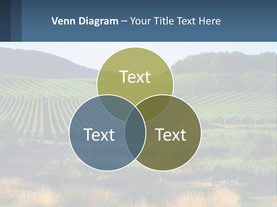A Farm Field With A House In The Middle Of It PowerPoint Template