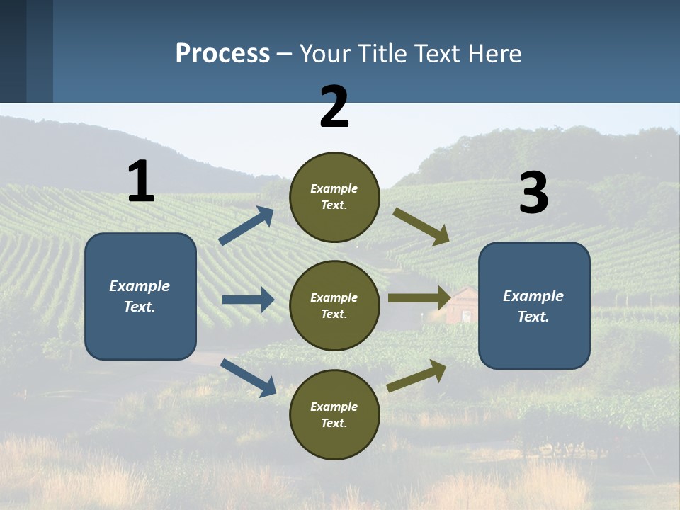 A Farm Field With A House In The Middle Of It PowerPoint Template