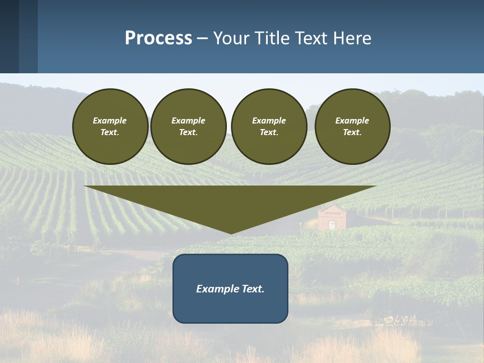 A Farm Field With A House In The Middle Of It PowerPoint Template