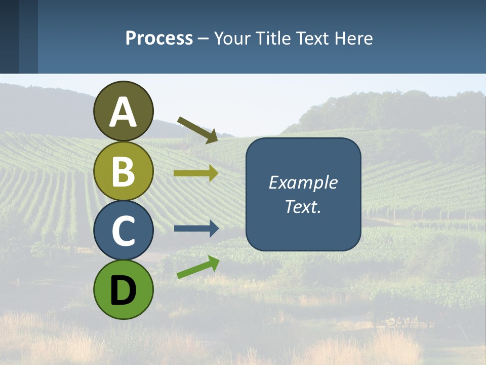 A Farm Field With A House In The Middle Of It PowerPoint Template