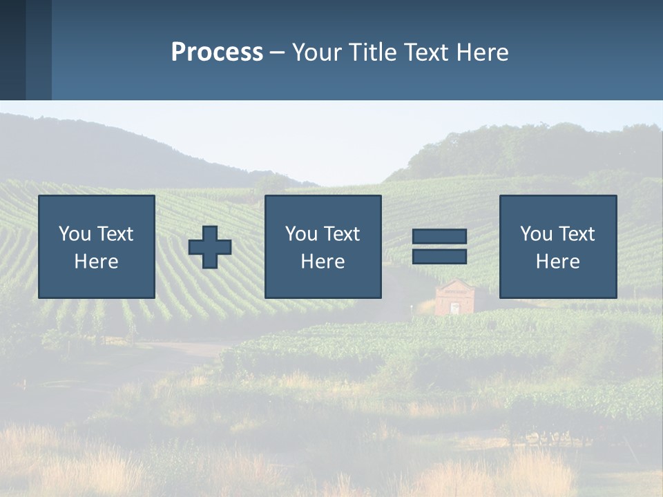 A Farm Field With A House In The Middle Of It PowerPoint Template