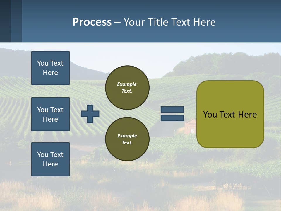 A Farm Field With A House In The Middle Of It PowerPoint Template
