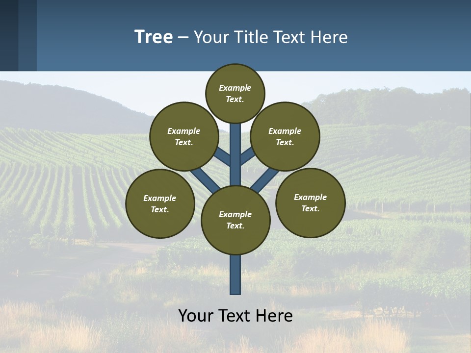 A Farm Field With A House In The Middle Of It PowerPoint Template