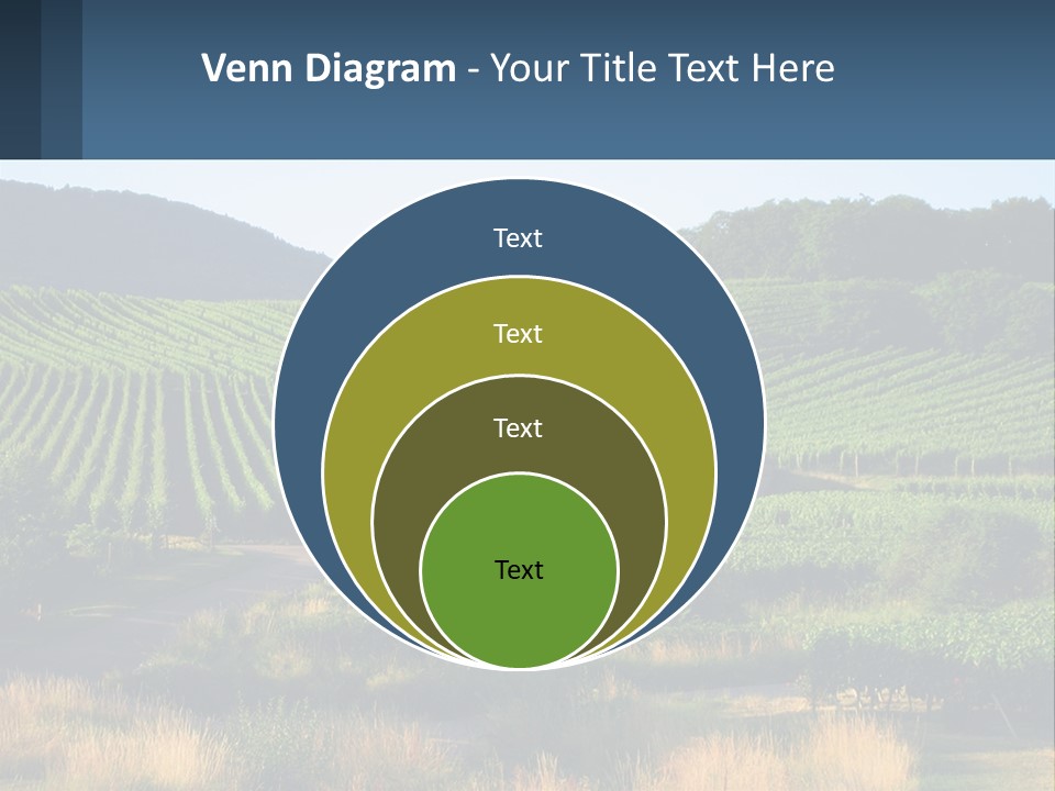 A Farm Field With A House In The Middle Of It PowerPoint Template