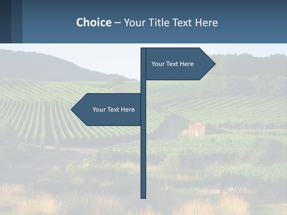 A Farm Field With A House In The Middle Of It PowerPoint Template