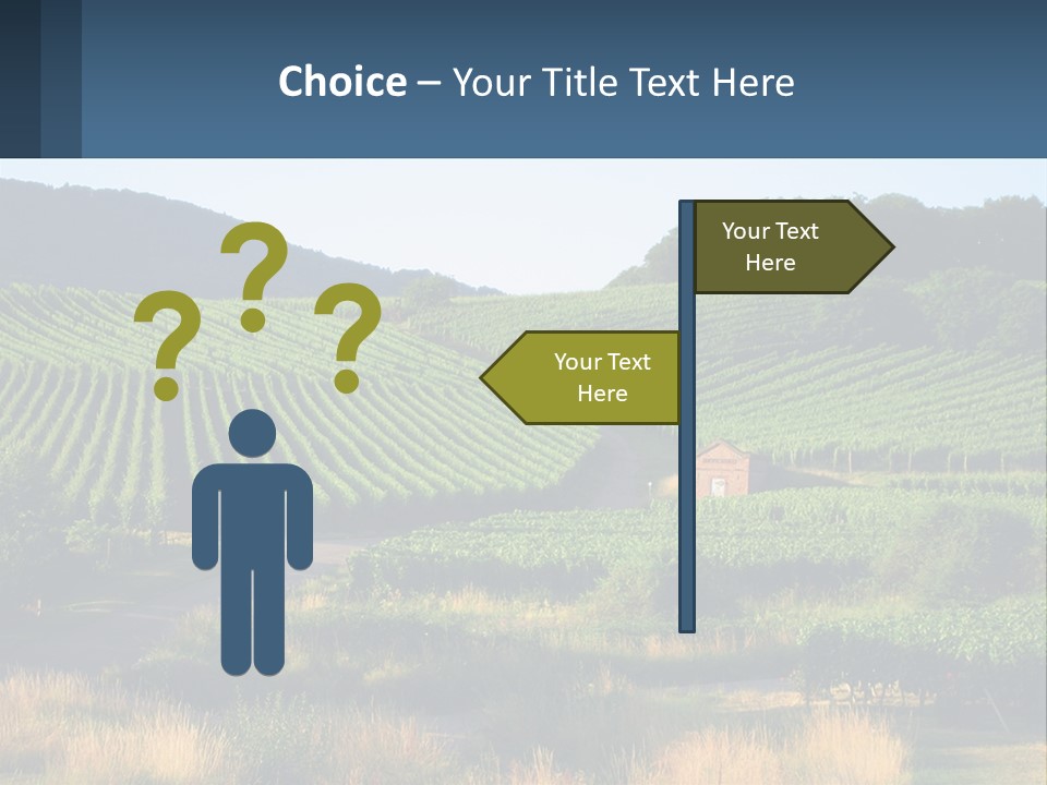 A Farm Field With A House In The Middle Of It PowerPoint Template