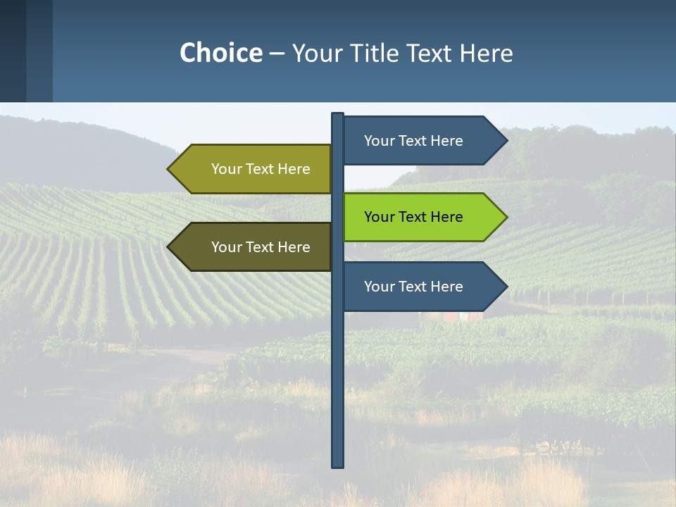 A Farm Field With A House In The Middle Of It PowerPoint Template