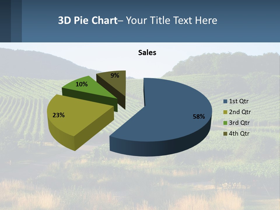 A Farm Field With A House In The Middle Of It PowerPoint Template